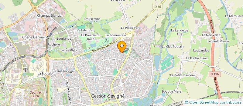 localisation de l'entreprise MONSIEUR REMI HOUDAILLE  CESSON-SEVIGNE