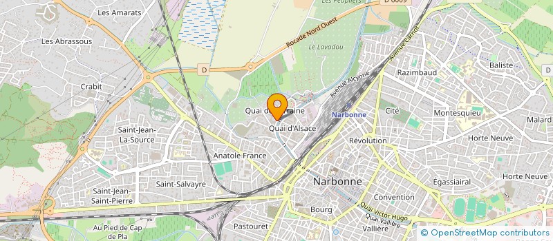 localisation de l'entreprise MONSIEUR REMI HUE  NARBONNE