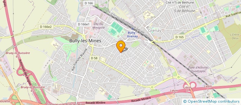 localisation de l'entreprise MONSIEUR REMI HULEUX  BULLY-LES-MINES