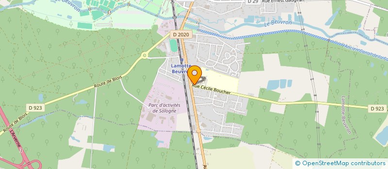 localisation de l'entreprise MONSIEUR REMI HUPPERT  LAMOTTE-BEUVRON