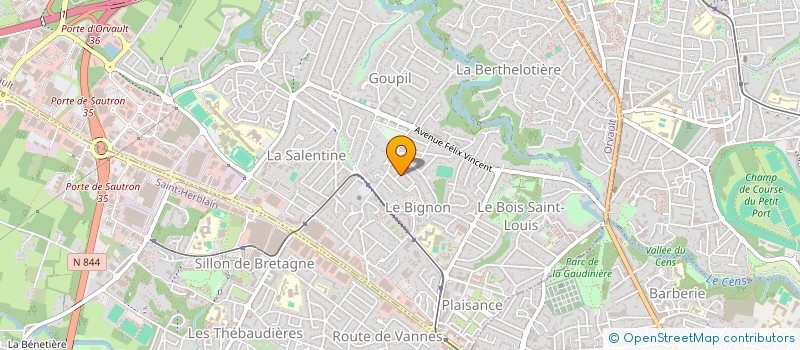 localisation de l'entreprise MONSIEUR REMI HURET à ORVAULT