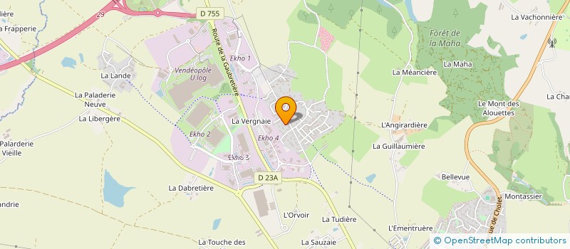 localisation de l'entreprise MONSIEUR REMI JAGLIN à LES HERBIERS