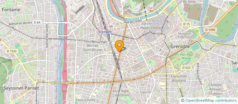 localisation de l'entreprise MONSIEUR REMI JAILLARD  GRENOBLE