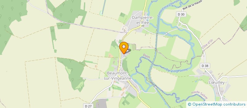 localisation de l'entreprise MONSIEUR REMI JOIGNEAULT  BEAUMONT-SUR-VINGEANNE