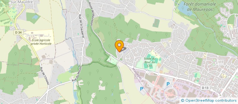 localisation de l'entreprise MONSIEUR REMI JUTEAU  MAUREPAS