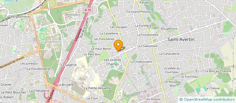 localisation de l'entreprise MONSIEUR REMI KABBECH-MENU  SAINT-AVERTIN