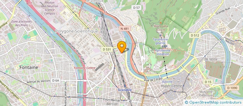 localisation de l'entreprise MONSIEUR REMI LABERGERE à GRENOBLE