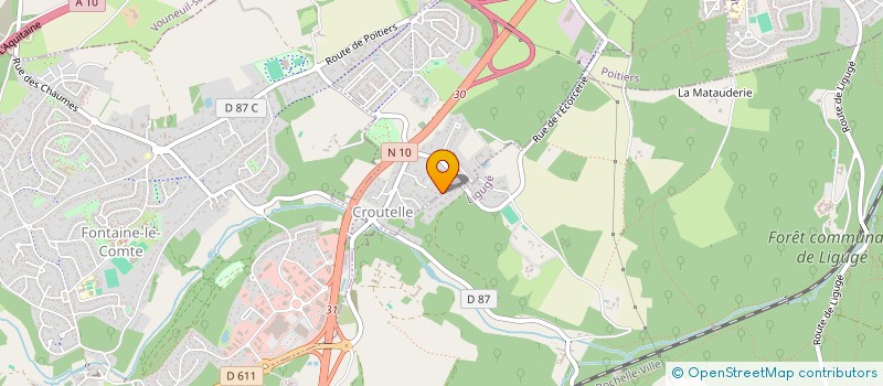 localisation de l'entreprise MONSIEUR REMI LABETOULLE  LIGUGE