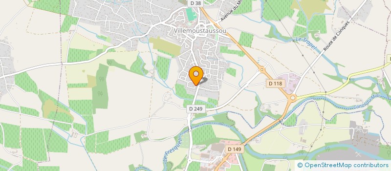 localisation de l'entreprise MONSIEUR REMI LAMOUREUX  VILLEMOUSTAUSSOU