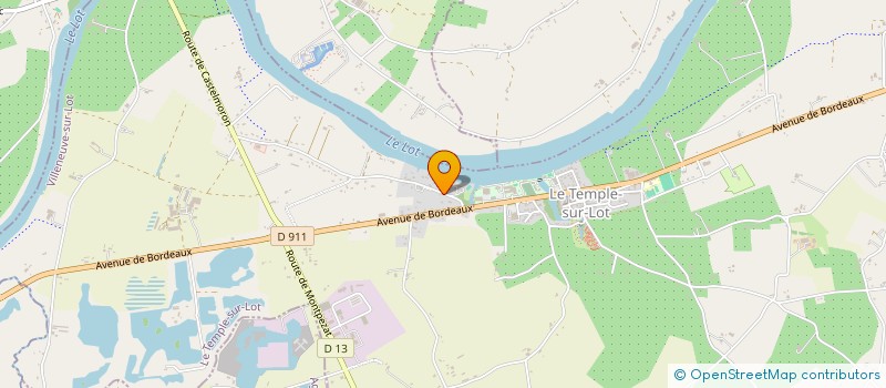 localisation de l'entreprise MONSIEUR REMI LANDES  LE TEMPLE-SUR-LOT