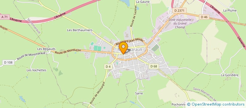 localisation de l'entreprise MONSIEUR REMI LAROSE  MONTMARAULT