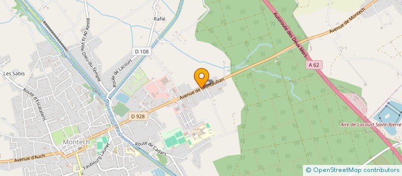 localisation de l'entreprise MONSIEUR REMI LARRIEU  MONTECH