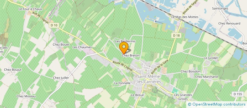 localisation de l'entreprise MONSIEUR REMI LASCAUX à SAINT-MEME-LES-CARRIERES