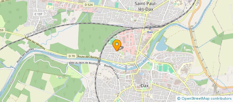 localisation de l'entreprise MONSIEUR REMI LAUGA  DAX