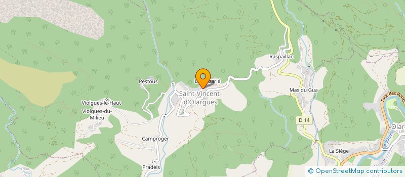 localisation de l'entreprise MONSIEUR REMI LAURENT à SAINT VINCENT D'OLARGUES