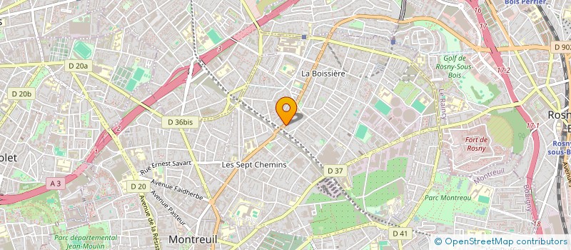 localisation de l'entreprise MONSIEUR REMI LAVALLETTE à MONTREUIL