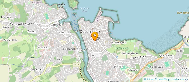 localisation de l'entreprise MONSIEUR REMI LE BERRE  DOUARNENEZ