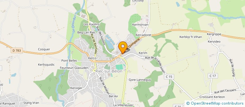 localisation de l'entreprise MONSIEUR REMI LE NAOUR  RIEC-SUR-BELON