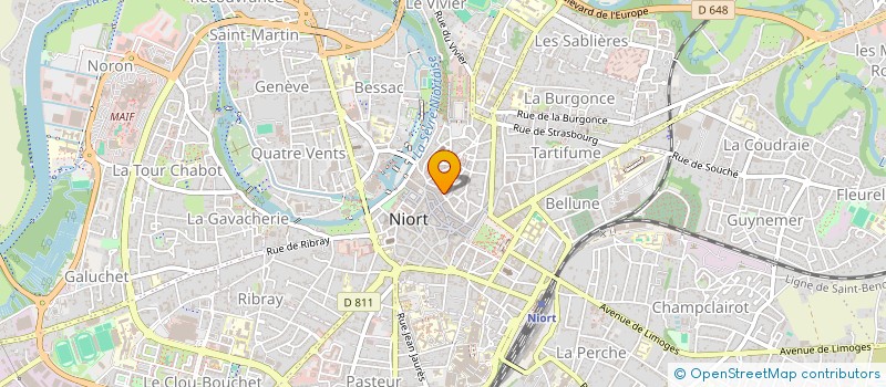 localisation de l'entreprise MONSIEUR REMI LEDE à NIORT
