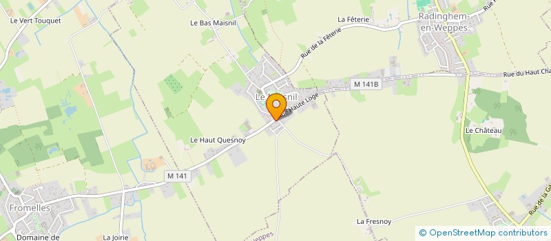 localisation de l'entreprise MONSIEUR REMI LEFEBVRE à LE MAISNIL