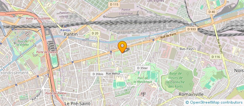 localisation de l'entreprise MONSIEUR REMI LEGRAND  PANTIN