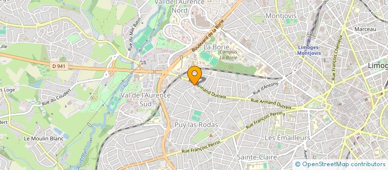 localisation de l'entreprise MONSIEUR REMI LEPRETRE à LIMOGES