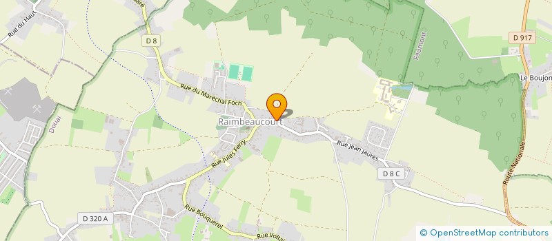 localisation de l'entreprise MONSIEUR REMI LIEGEOIS  RAIMBEAUCOURT