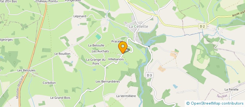 localisation de l'entreprise MONSIEUR REMI LOUARN à LA CELLETTE