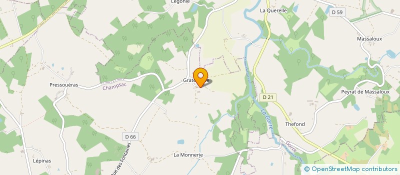 localisation de l'entreprise MONSIEUR REMI MALIGNE à CHAMPSAC