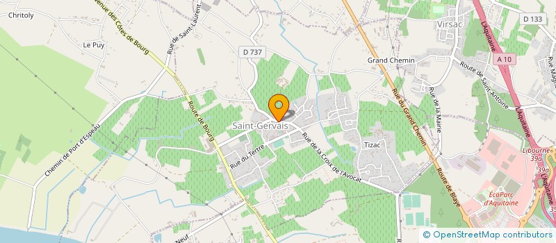 localisation de l'entreprise MONSIEUR REMI MANUSSET  SAINT-GERVAIS