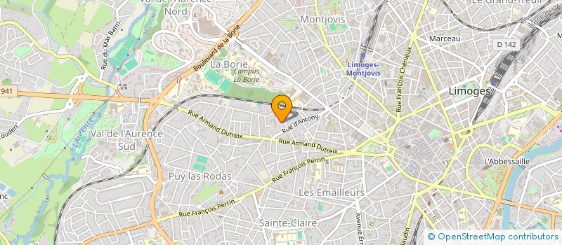 localisation de l'entreprise MONSIEUR REMI MARGOT à LIMOGES