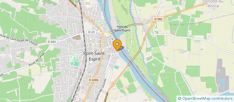 localisation de l'entreprise MONSIEUR REMI MARIN  PONT-SAINT-ESPRIT