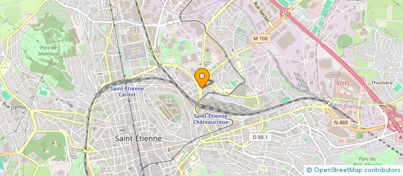 localisation de l'entreprise MONSIEUR REMI MARIN-CUDRAZ  SAINT-ETIENNE