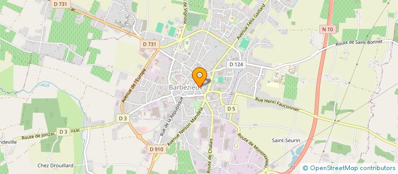 localisation de l'entreprise MONSIEUR REMI MARTIN  BARBEZIEUX-SAINT-HILAIRE