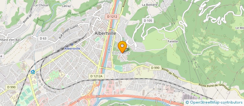 localisation de l'entreprise MONSIEUR REMI MARTINETTO  ALBERTVILLE