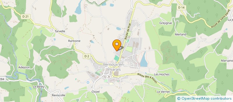 localisation de l'entreprise MONSIEUR REMI MARTON  VERNOUX-EN-VIVARAIS
