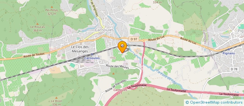 localisation de l'entreprise MONSIEUR REMI MARTY  CARNOULES