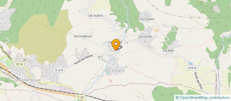 localisation de l'entreprise MONSIEUR REMI MAZZA  LA BATIE NEUVE