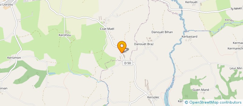 localisation de l'entreprise MONSIEUR REMI MENER  MAEL-PESTIVIEN