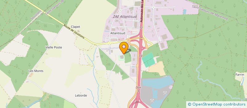 localisation de l'entreprise MONSIEUR REMI MERCIER  SAINT-GEOURS-DE-MAREMNE