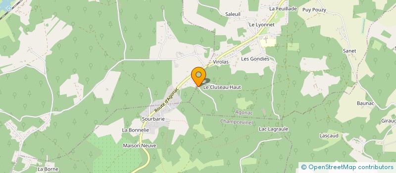 localisation de l'entreprise MONSIEUR REMI MILHARES à AGONAC