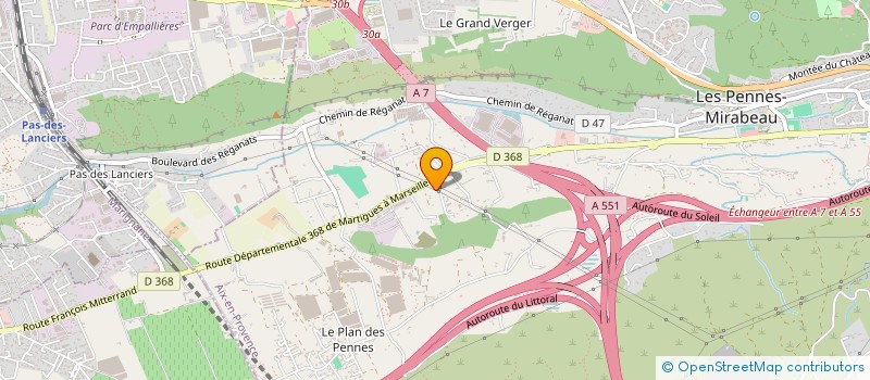 localisation de l'entreprise MONSIEUR REMI MILLERET à LES PENNES-MIRABEAU