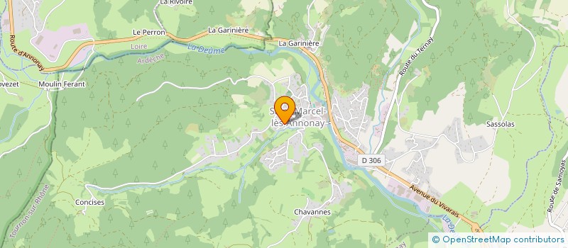 localisation de l'entreprise MONSIEUR REMI MONATTE à SAINT-MARCEL-LES-ANNONAY