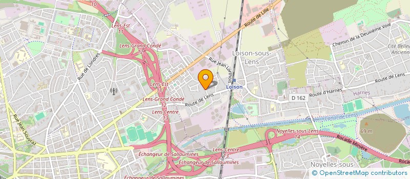 localisation de l'entreprise MONSIEUR REMI MOREAU  LOISON-SOUS-LENS