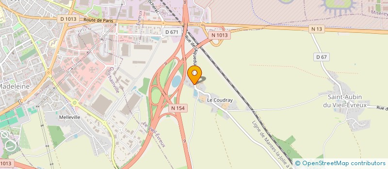 localisation de l'entreprise MONSIEUR REMI MOREL  LE VIEIL-EVREUX