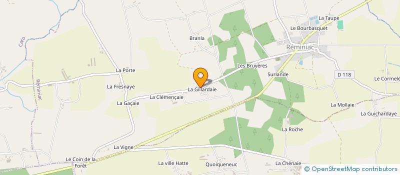 localisation de l'entreprise MONSIEUR REMI MORIN à REMINIAC