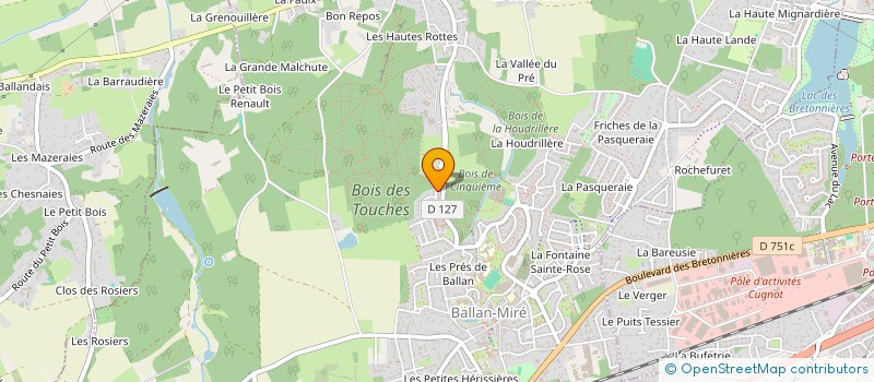 localisation de l'entreprise MONSIEUR REMI MOULIN  BALLAN-MIRE