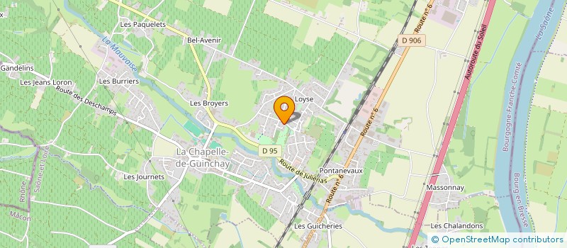 localisation de l'entreprise MONSIEUR REMI MOUNIER à LA CHAPELLE-DE-GUINCHAY