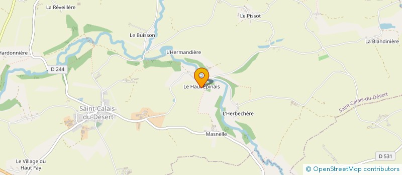 localisation de l'entreprise MONSIEUR REMI OGER à SAINT-CALAIS-DU-DESERT