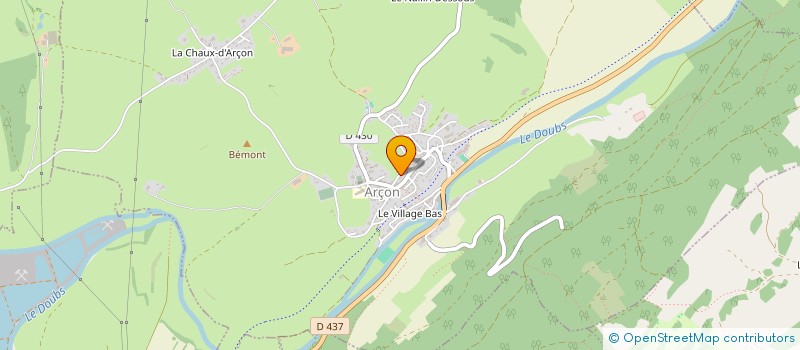 localisation de l'entreprise MONSIEUR REMI OUDET  ARCON